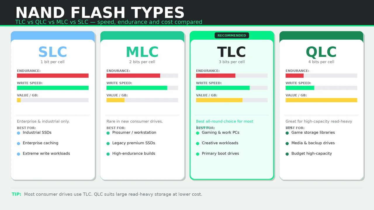 Memory type infographic