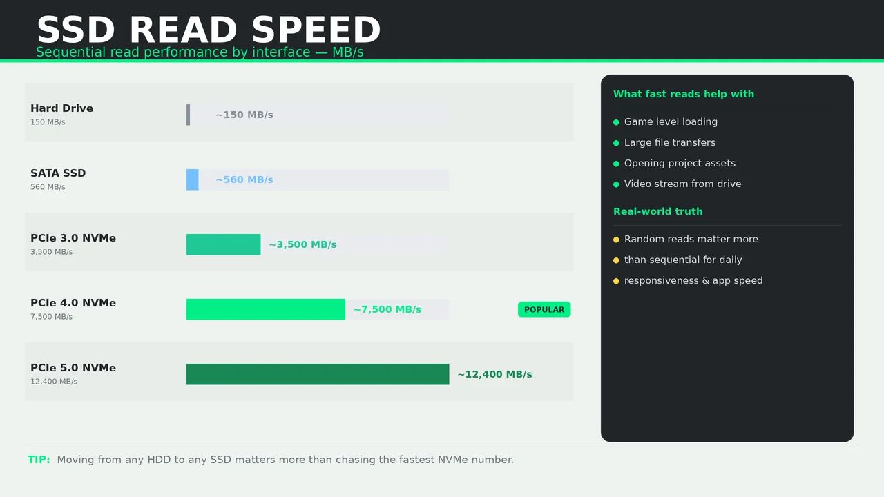 Read speed infographic