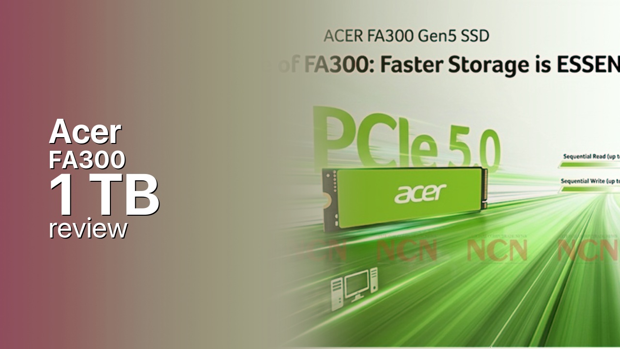 Acer FA300 1TB SSD detailed specs