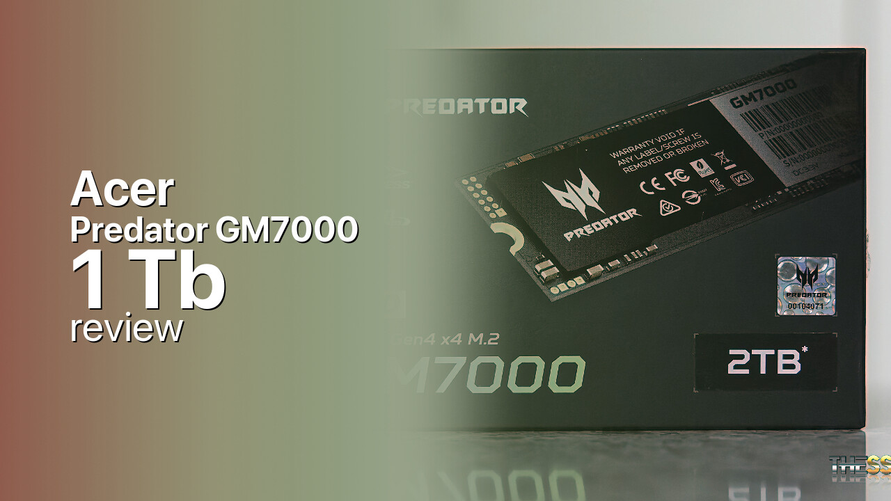 Acer Predator GM7000 1Tb NVMe SSD specs
