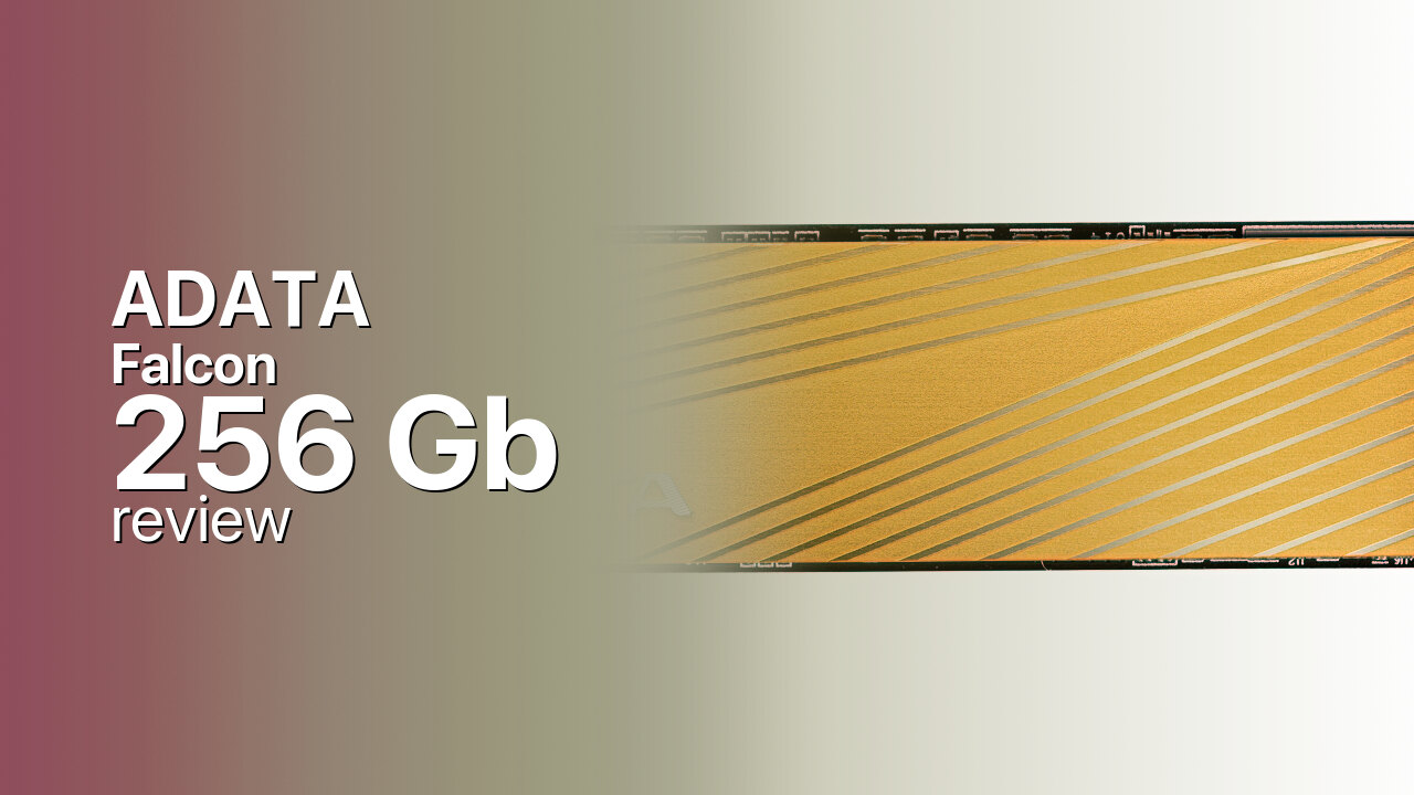 ADATA Falcon 256Gb NVMe SSD detailed specs