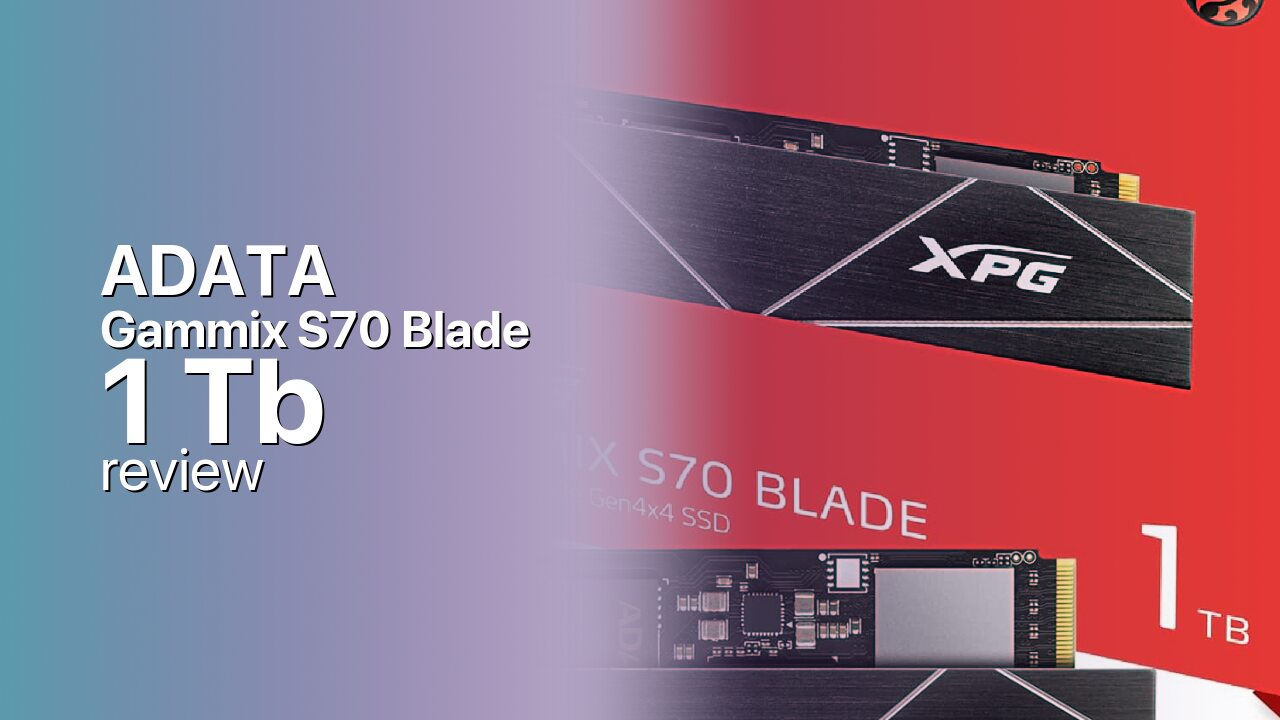 ADATA Gammix S70 Blade 1Tb NVMe SSD tech specifications