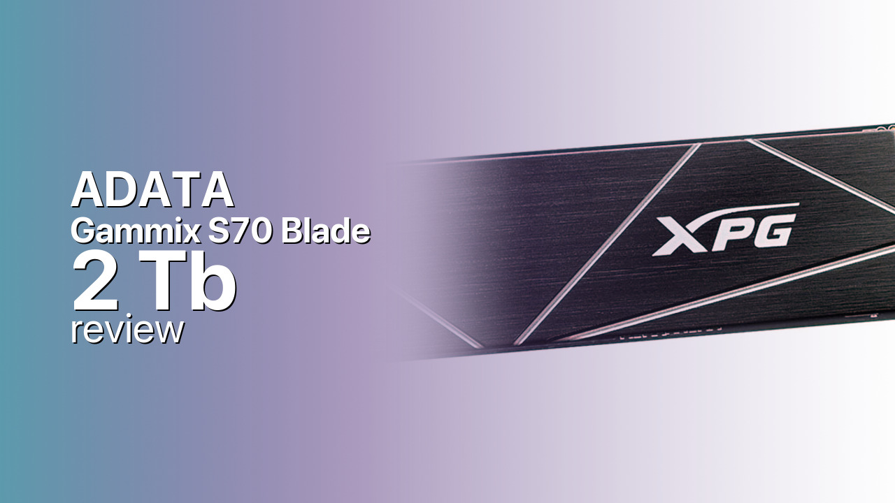ADATA Gammix S70 Blade 2Tb SSD detailed specs
