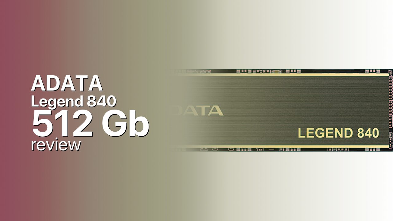 ADATA Legend 840 512Gb SSD technical specifications