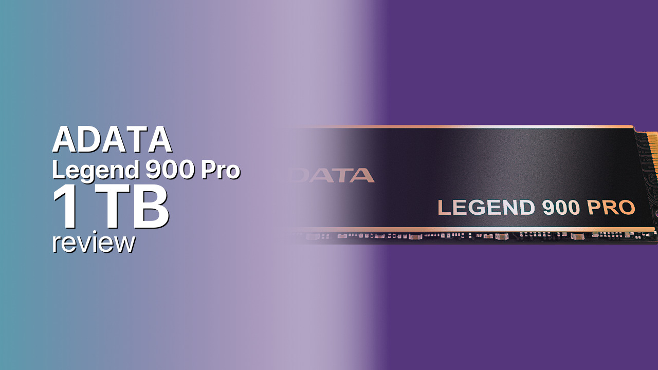 ADATA Legend 900 Pro 1 TB: A Budget QLC Gen4 NVMe