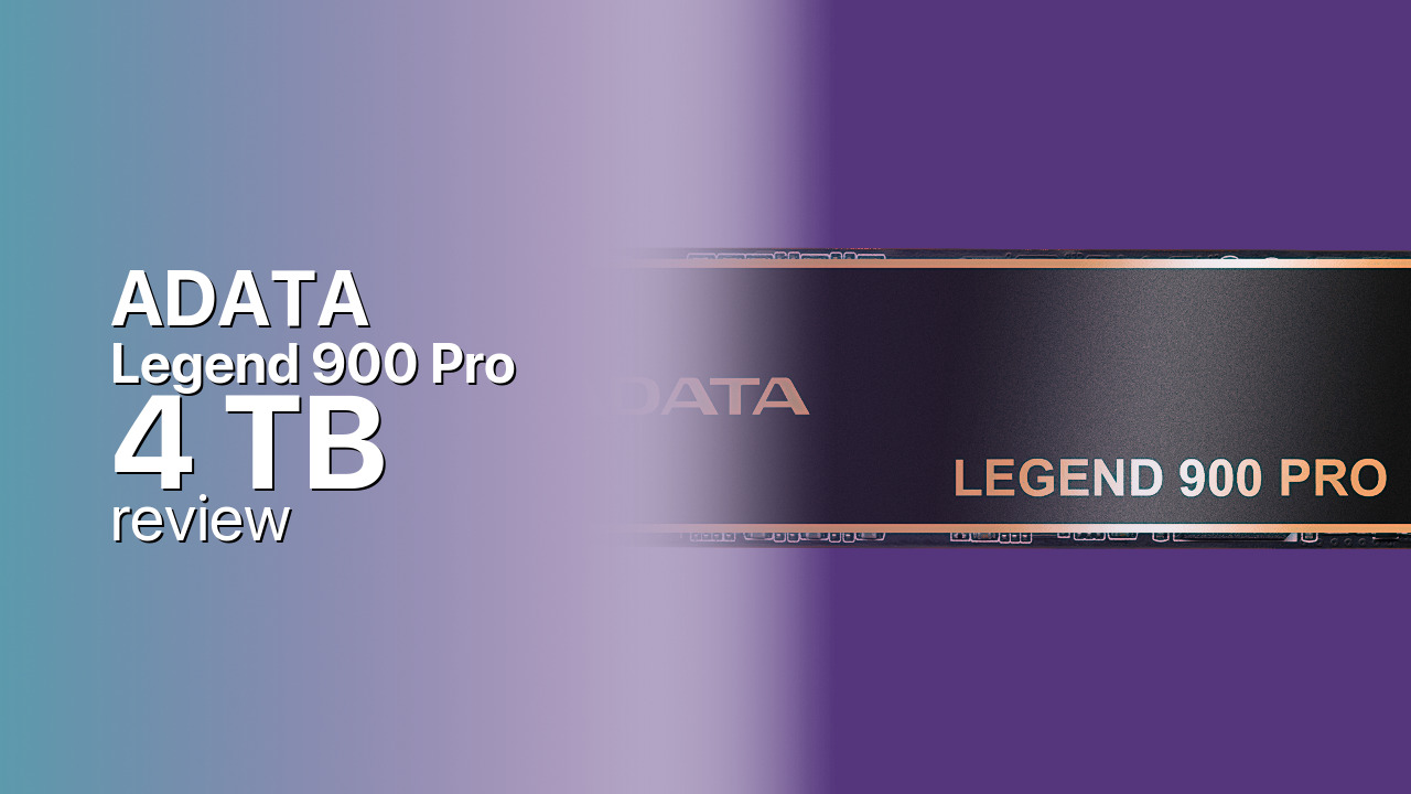 ADATA Legend 900 Pro 4 TB: Max-Capacity QLC Gen4 NVMe ADATA Legend 900 Pro 4 TB: Max-Capacity QLC Gen4 NVMe