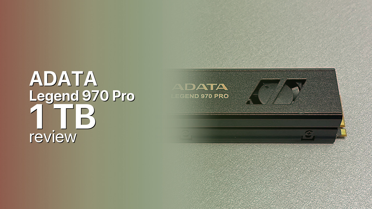 ADATA Legend 970 Pro 1TB — PCIe 5.0 NVMe SSD with Fan Cooling ADATA Legend 970 Pro 1TB — PCIe 5.0 NVMe SSD with Fan Cooling