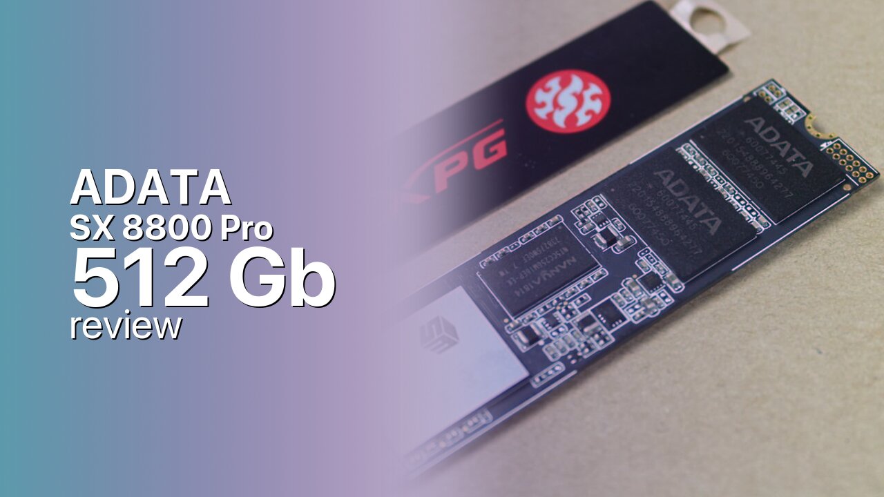 ADATA SX 8800 Pro 512Gb SSD tech review