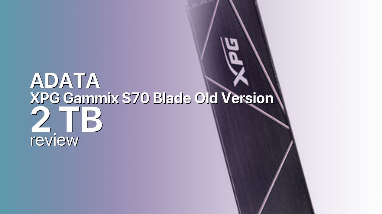 ADATA XPG Gammix S70 Blade 2 TB (Original Version): An IG5236 PCIe 4.0 SSD ADATA XPG Gammix S70 Blade 2 TB (Original Version): An IG5236 PCIe 4.0 SSD