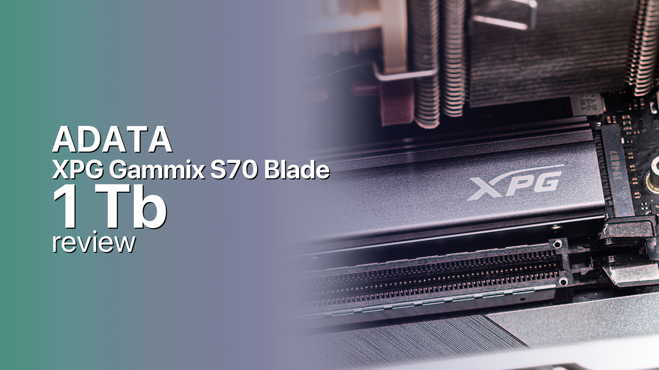 ADATA XPG Gammix S70 Blade 1Tb NVMe SSD specifications