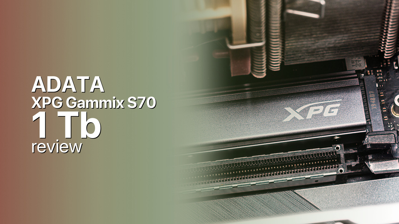 ADATA XPG Gammix S70 1Tb SSD tech review