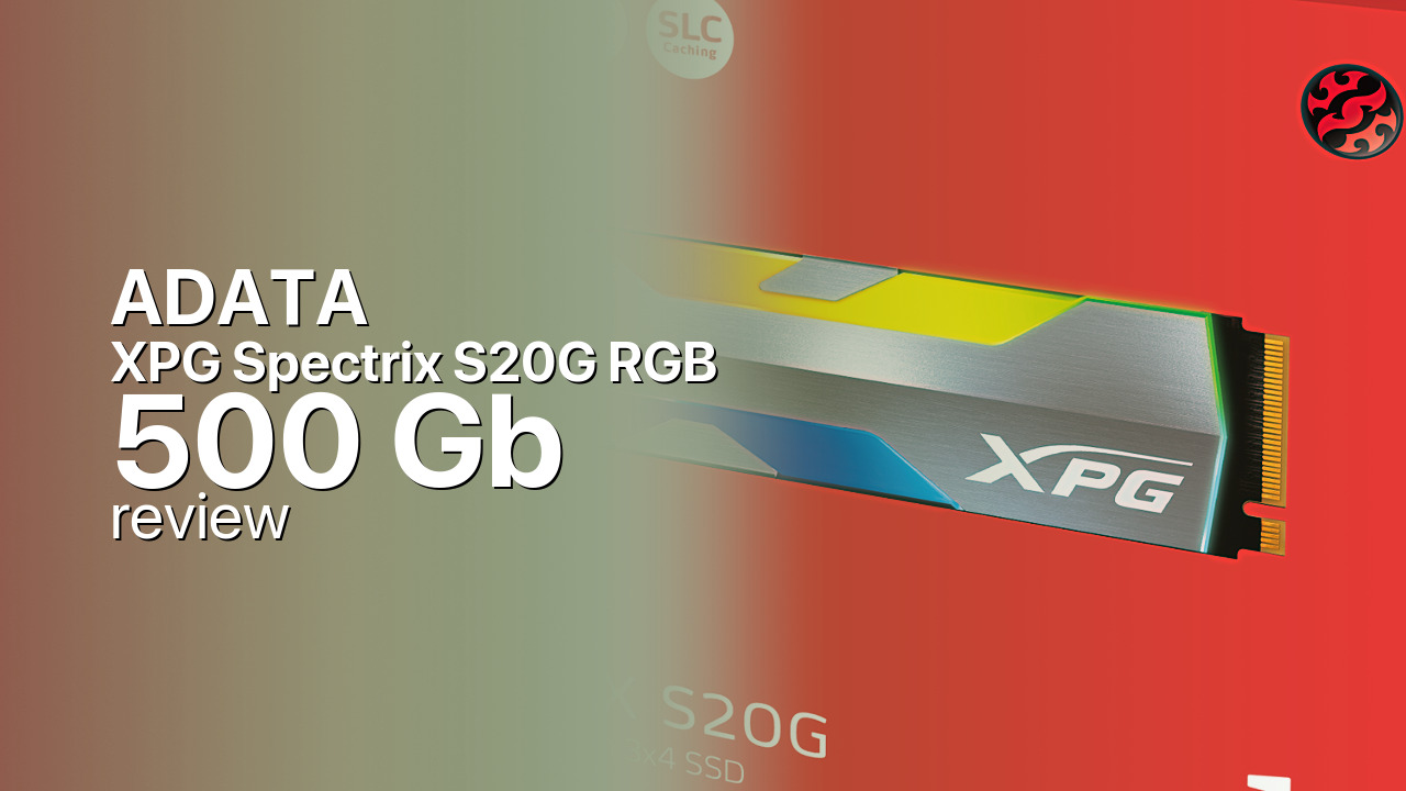 ADATA XPG Spectrix S20G RGB 500Gb NVMe SSD detailed specifications
