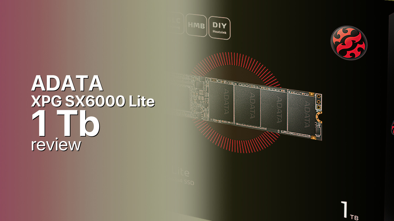 ADATA XPG SX6000 Lite 1Tb NVMe SSD technical specifications