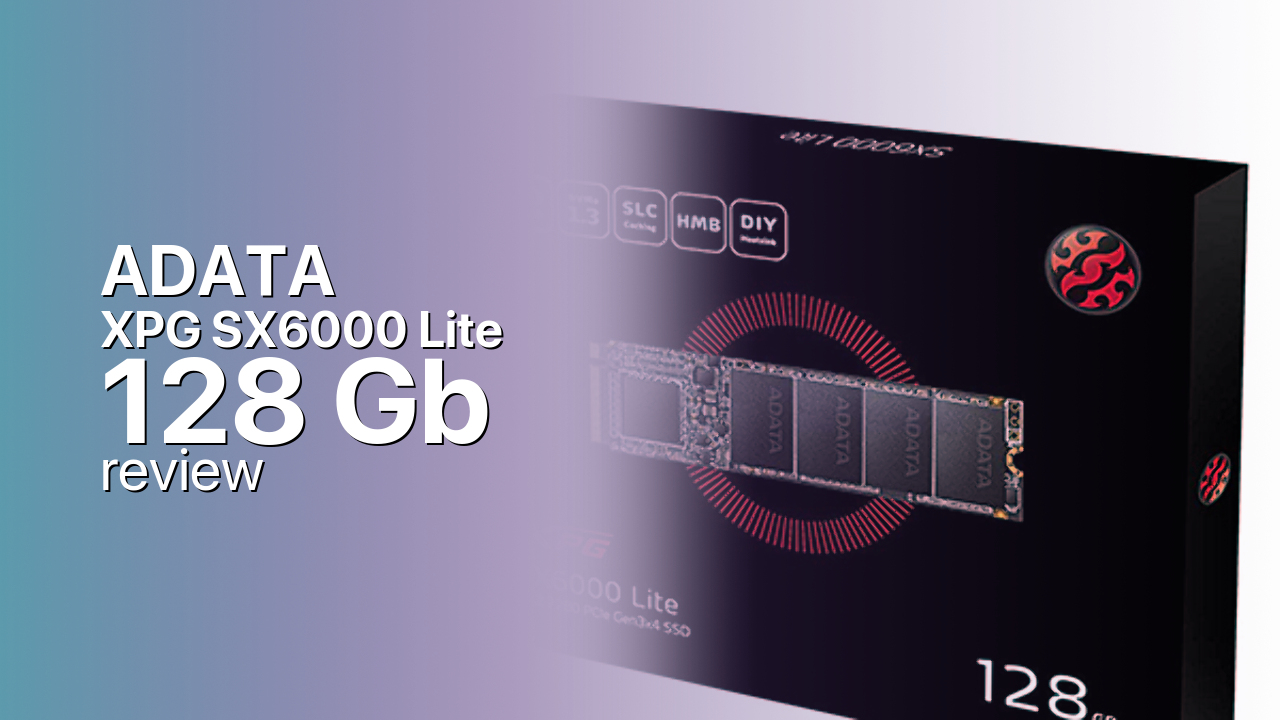 ADATA XPG SX6000 Lite 128Gb NVMe SSD specifications