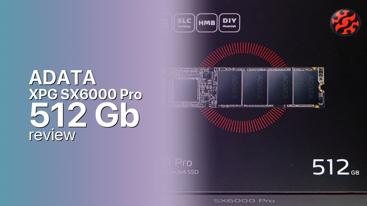 ADATA XPG SX6000 Pro 512Gb SSD detailed review