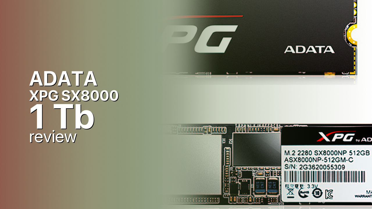 ADATA XPG SX8000 1Tb SSD technical specifications