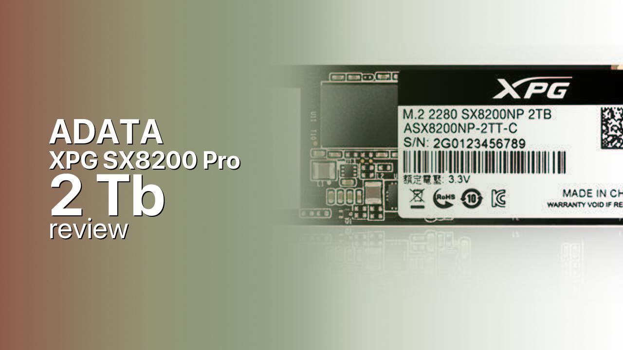 ADATA XPG SX8200 Pro 2Tb SSD tech specs