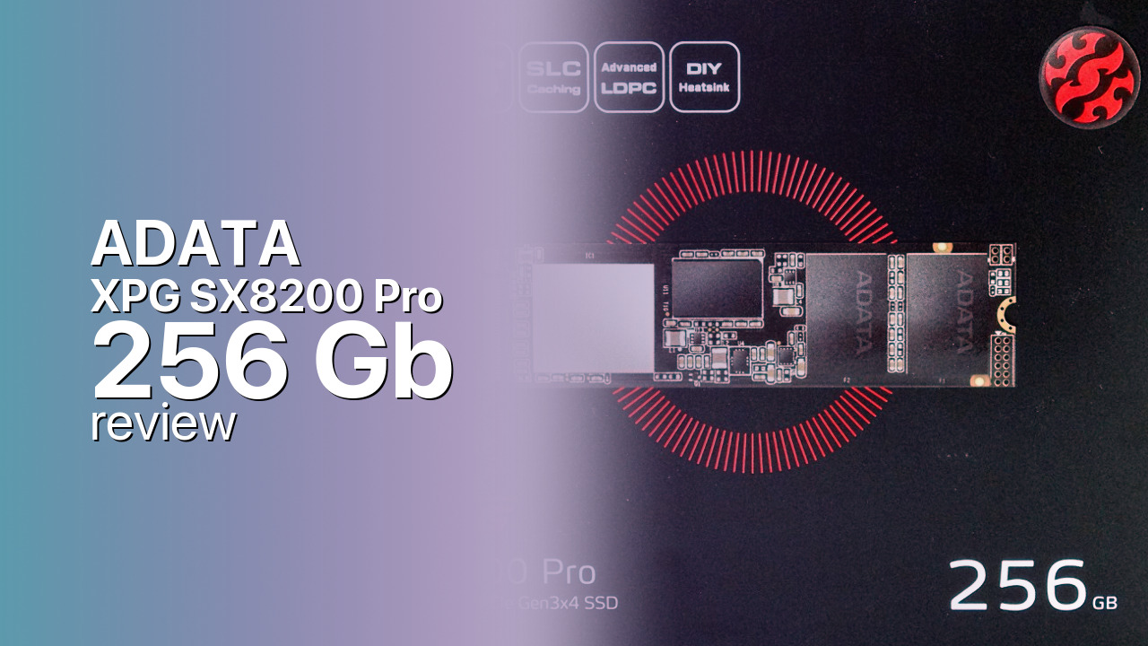 ADATA XPG SX8200 Pro 256Gb NVMe SSD detailed review