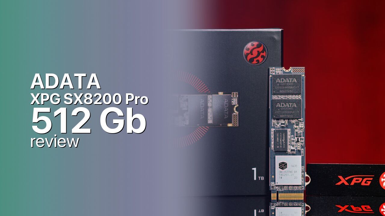 ADATA XPG SX8200 Pro 512Gb NVMe SSD tech specifications