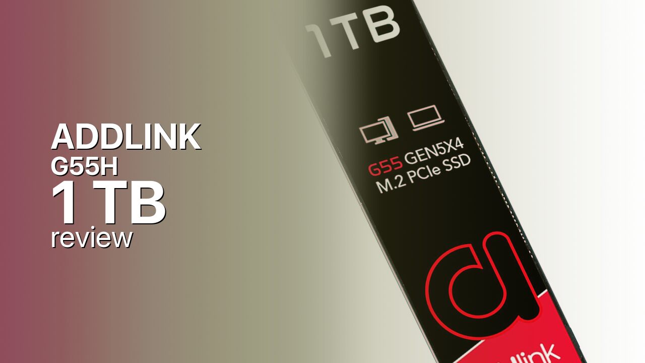 Addlink G55H 1TB Review: PCIe 5.0 NVMe SSD With Heatsink