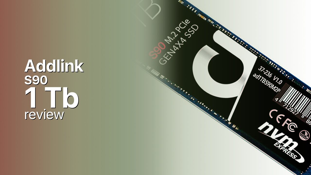 Addlink S90 1Tb SSD detailed specifications