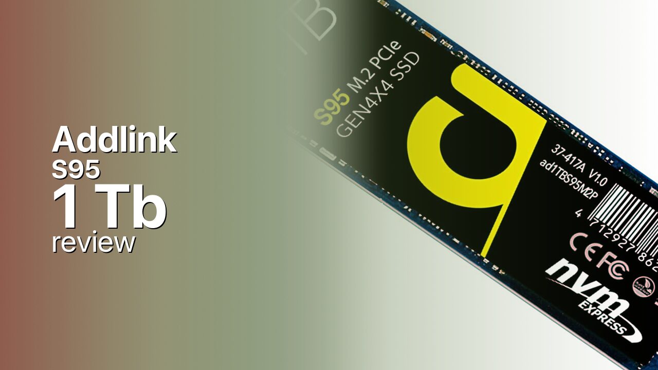 Addlink S95 1Tb SSD specifications