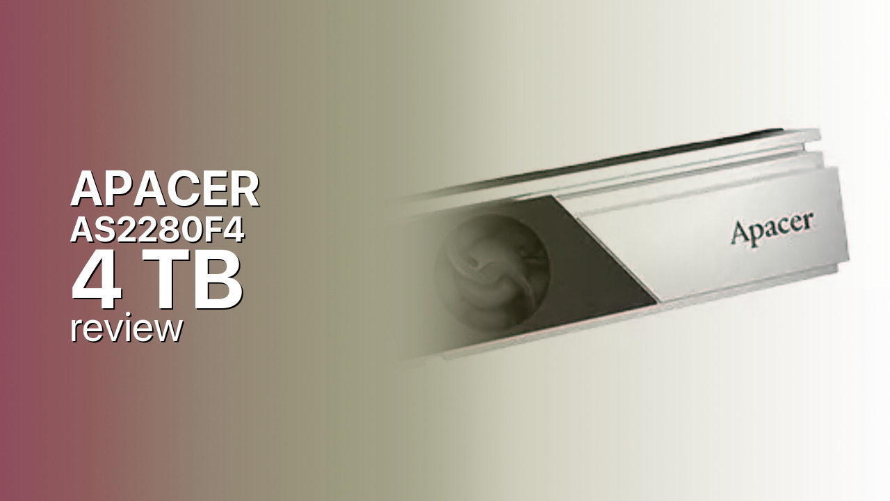 Apacer AS2280F4 4 TB: maximum capacity with active cooling Apacer AS2280F4 4 TB: maximum capacity with active cooling