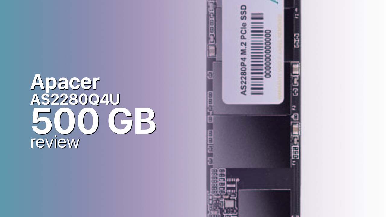 Apacer AS2280Q4U 500 GB: The E18 Platform's Entry Capacity