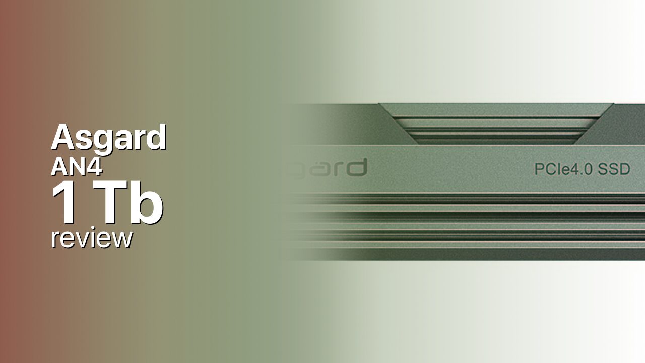 Asgard AN4 1Tb SSD tech specs