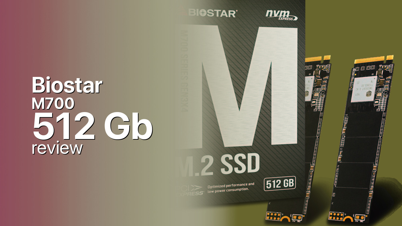 Biostar M700 512Gb NVMe detailed specs