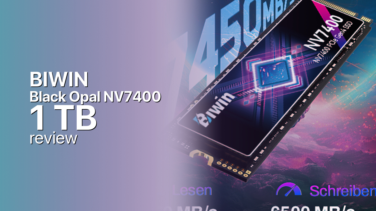 BIWIN Black Opal NV7400 1TB NVMe SSD specs BIWIN Black Opal NV7400 1TB NVMe SSD specs
