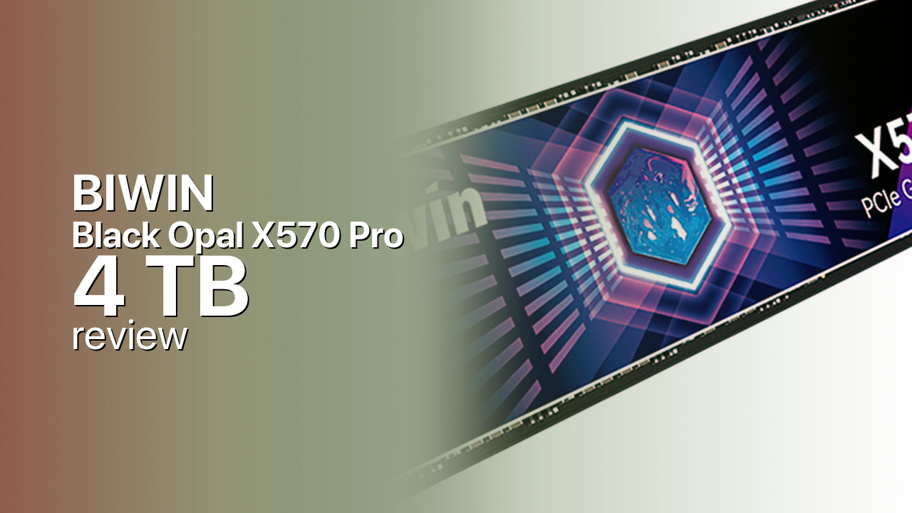 BIWIN Black Opal X570 Pro 4TB: Maximum Capacity on Gen5