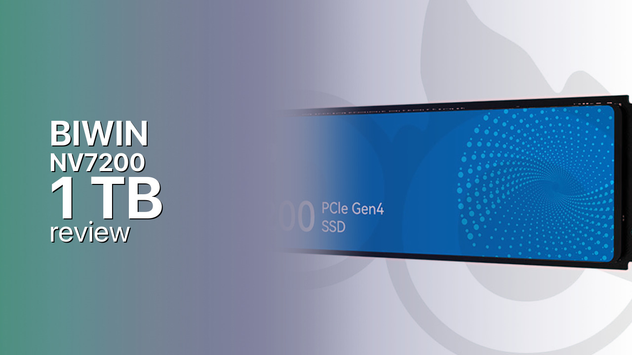 BIWIN NV7200 1TB NVMe SSD review BIWIN NV7200 1TB NVMe SSD review