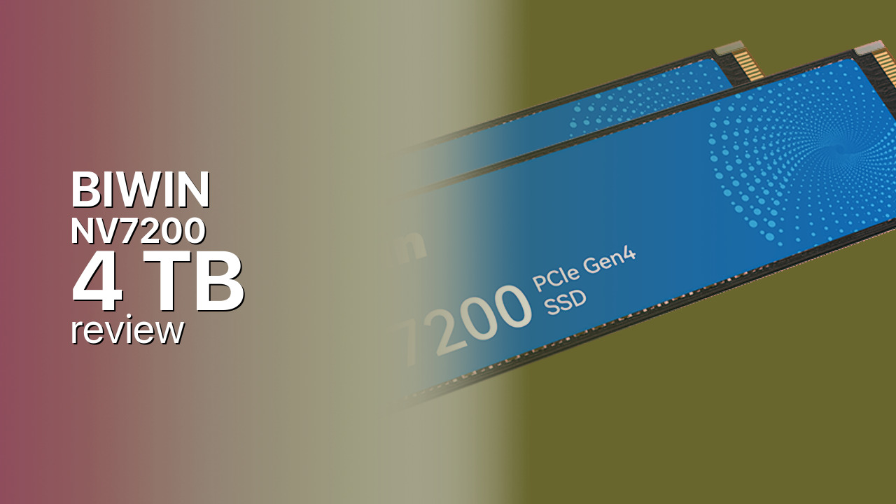 BIWIN NV7200 4TB NVMe technical specs