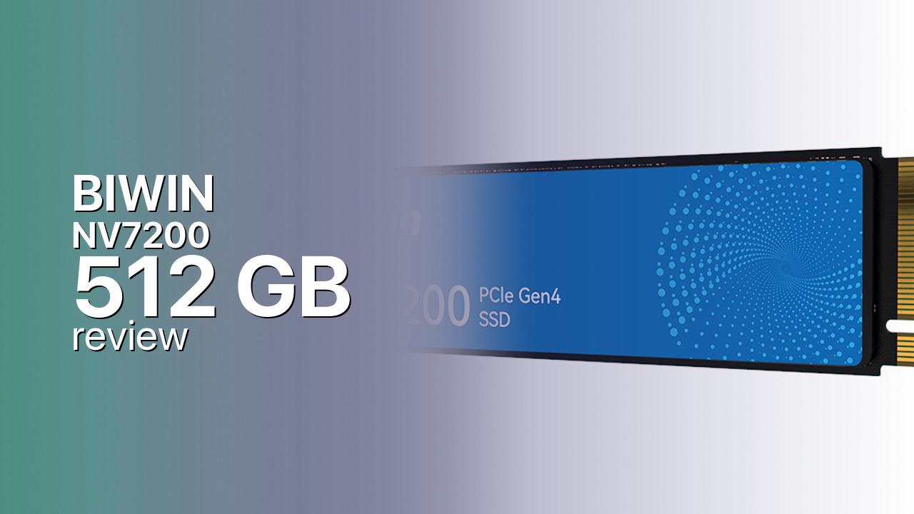 BIWIN NV7200 512GB NVMe tech specs BIWIN NV7200 512GB NVMe tech specs