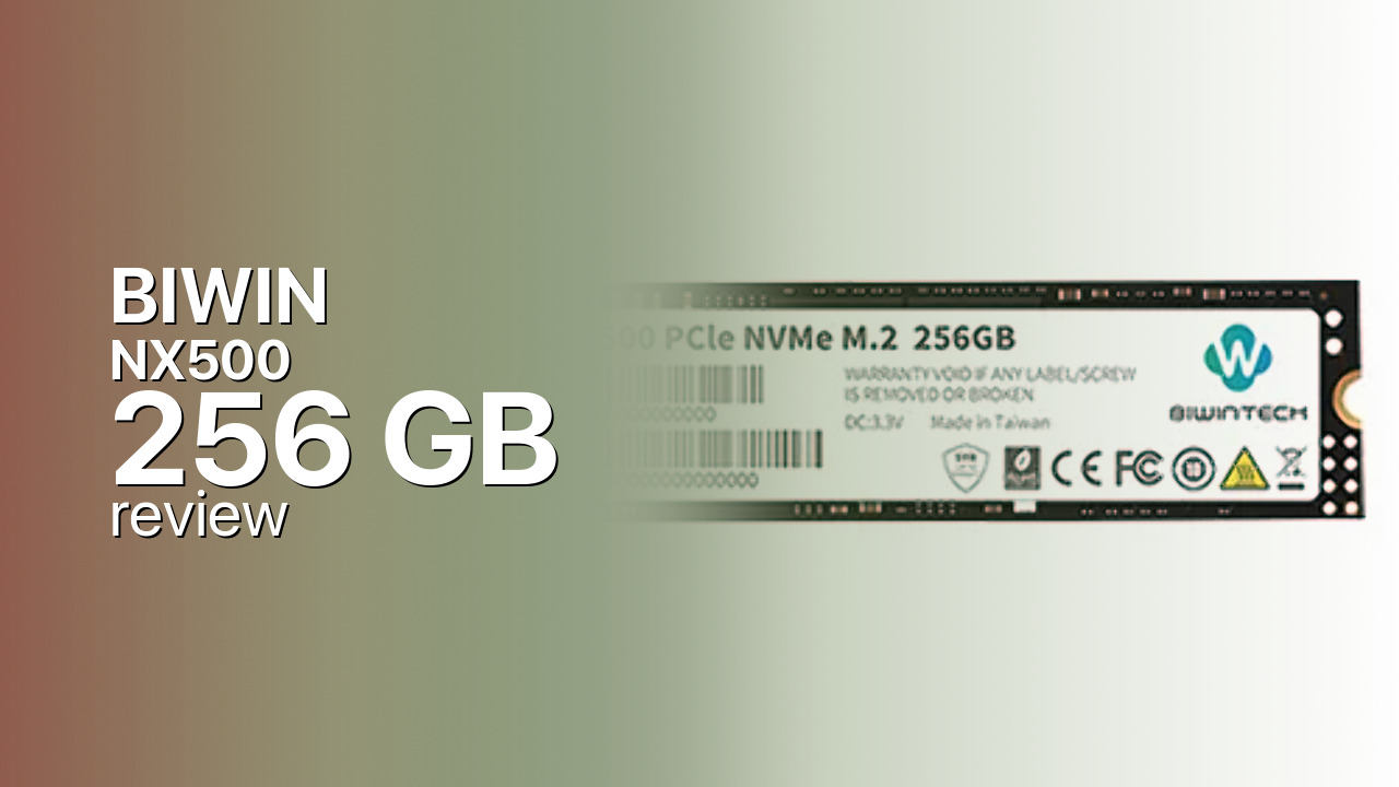 BIWIN NX500 256GB Review — A Bare-Bones Gen3 Boot Drive BIWIN NX500 256GB Review — A Bare-Bones Gen3 Boot Drive
