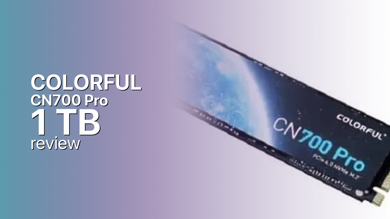 COLORFUL CN700 Pro 1TB NVMe detailed review
