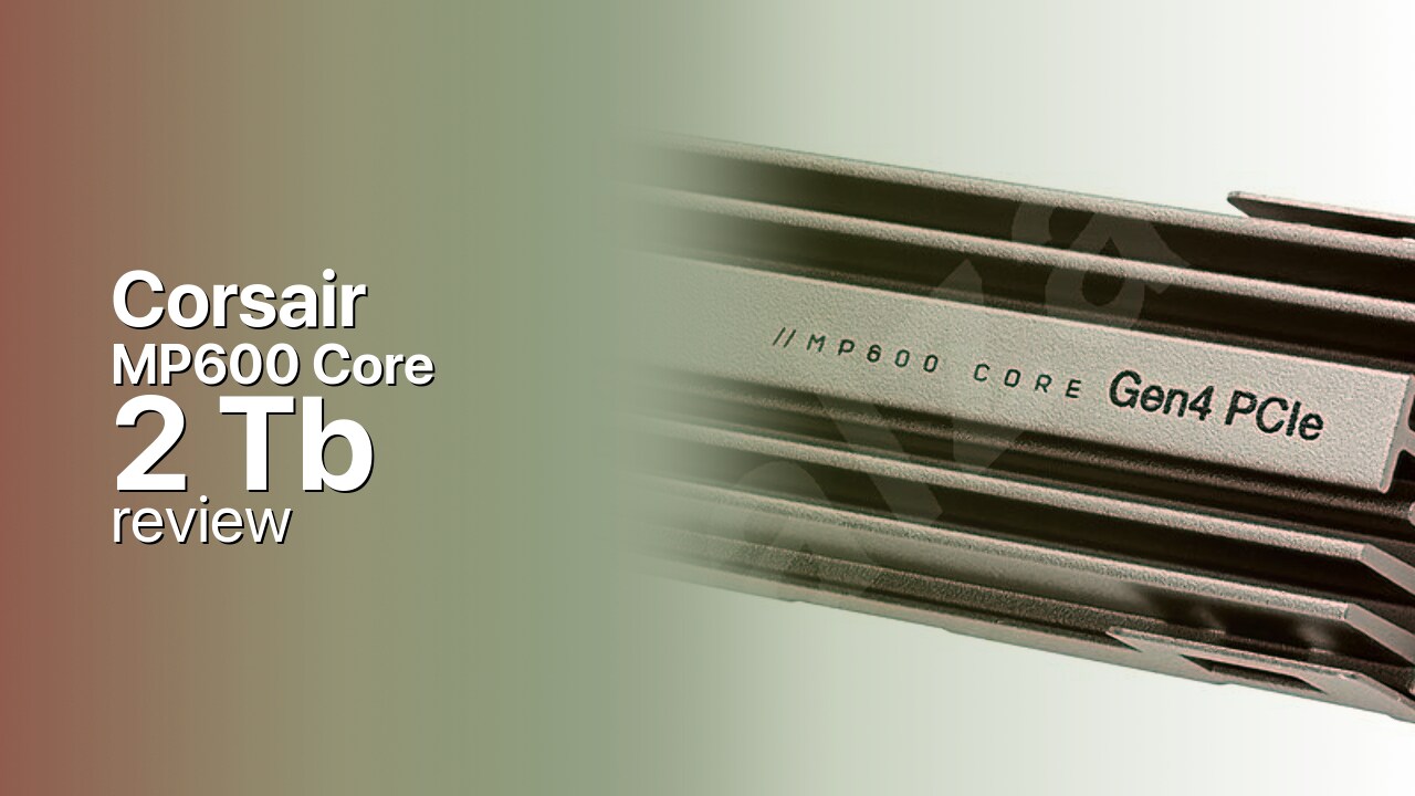 Corsair MP600 Core 2Tb NVMe technical specs