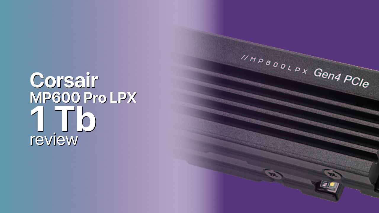 Corsair MP600 Pro LPX 1Tb SSD detailed specifications