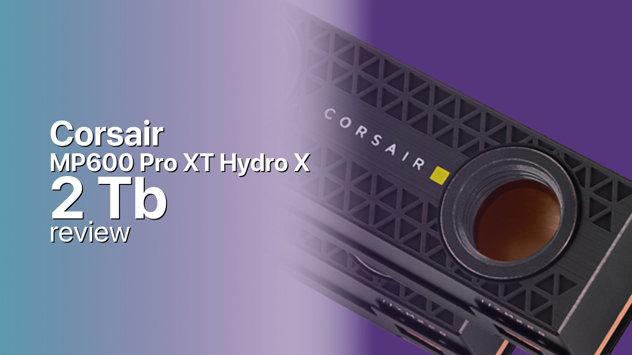 Corsair MP600 Pro XT Hydro X 2Tb NVMe tech review