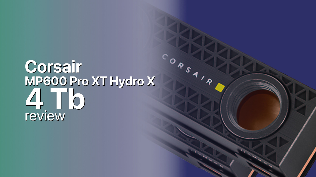 Corsair MP600 Pro XT Hydro X 4Tb SSD review