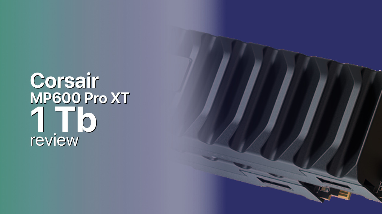 Corsair MP600 Pro XT 1Tb SSD detailed review