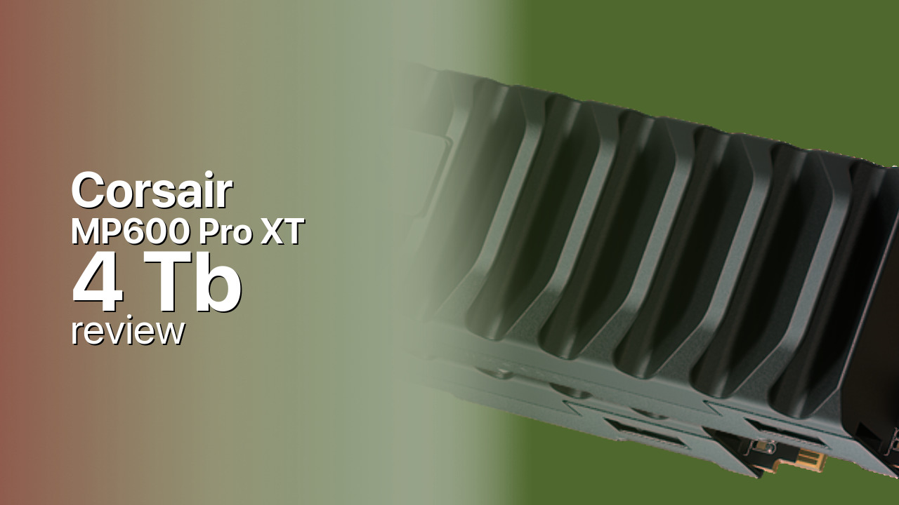Corsair MP600 Pro XT 4Tb SSD tech review