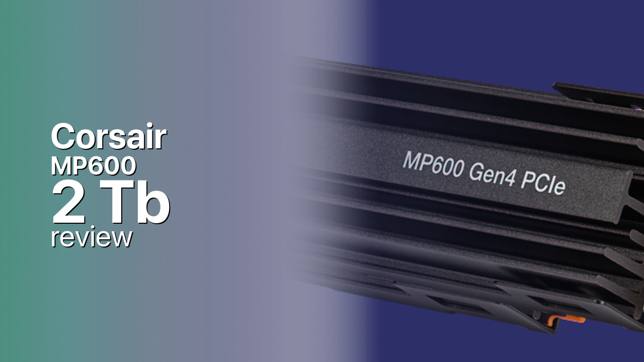 Corsair MP600 2Tb NVMe technical review