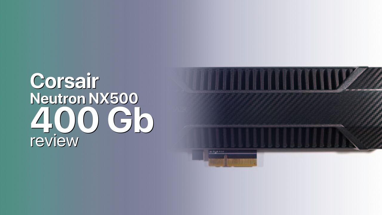 Corsair Neutron NX500 400Gb SSD technical specs
