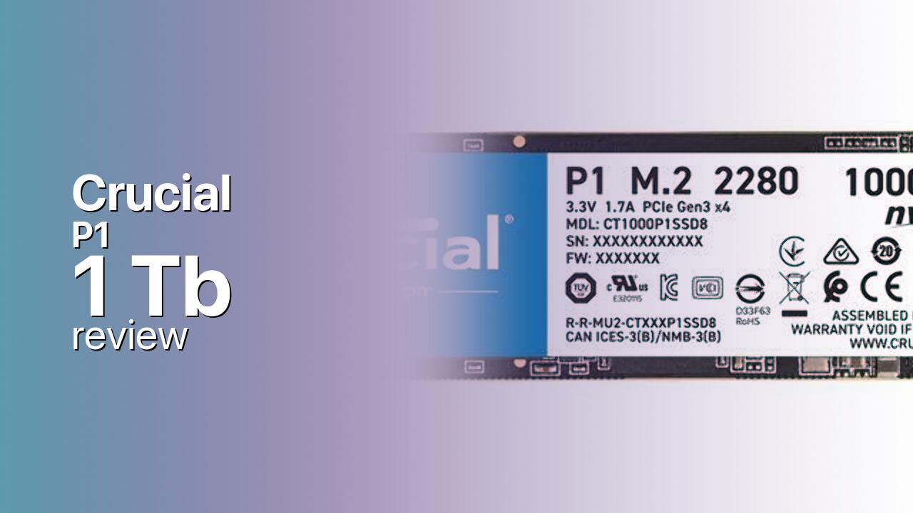 Crucial P1 1Tb NVMe SSD tech specs