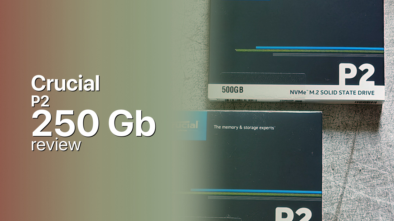 Crucial P2 250Gb SSD tech review