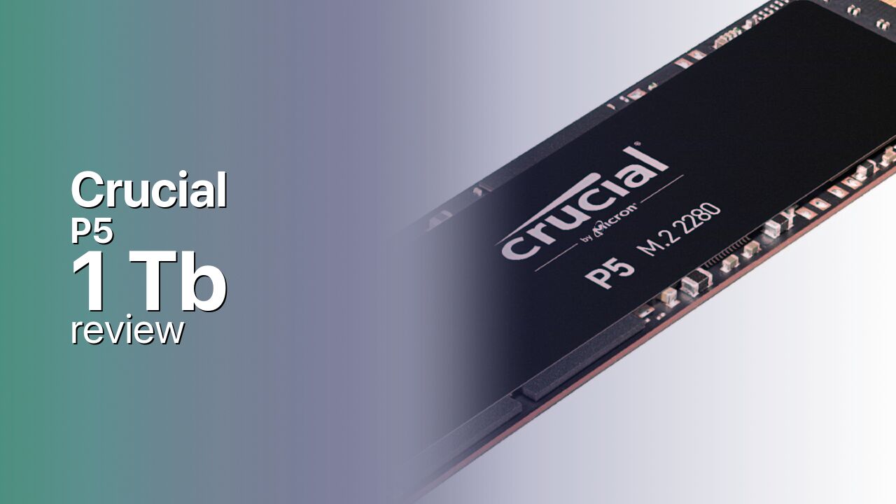 Crucial P5 1Tb SSD tech review