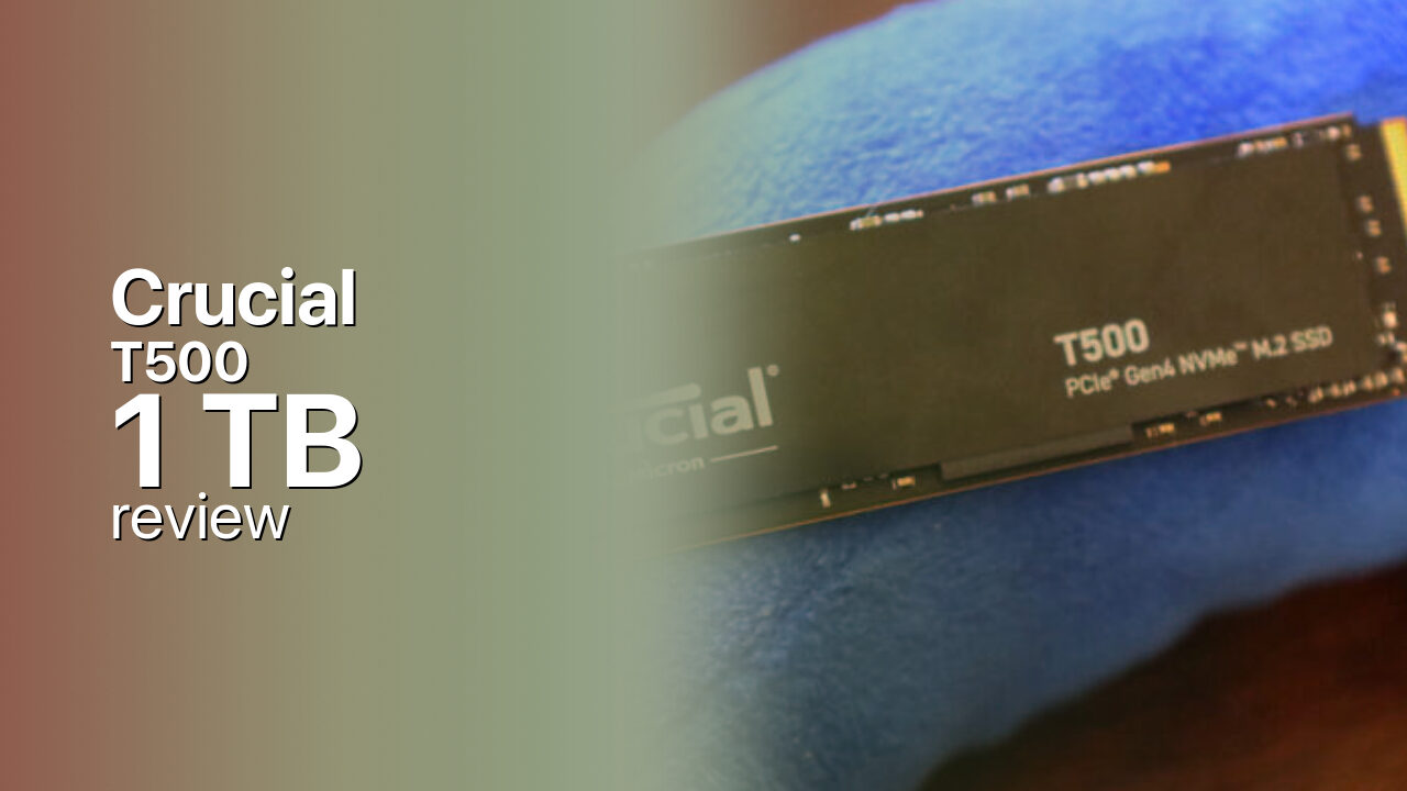 Crucial T500 1TB SSD detailed specs Crucial T500 1TB SSD detailed specs