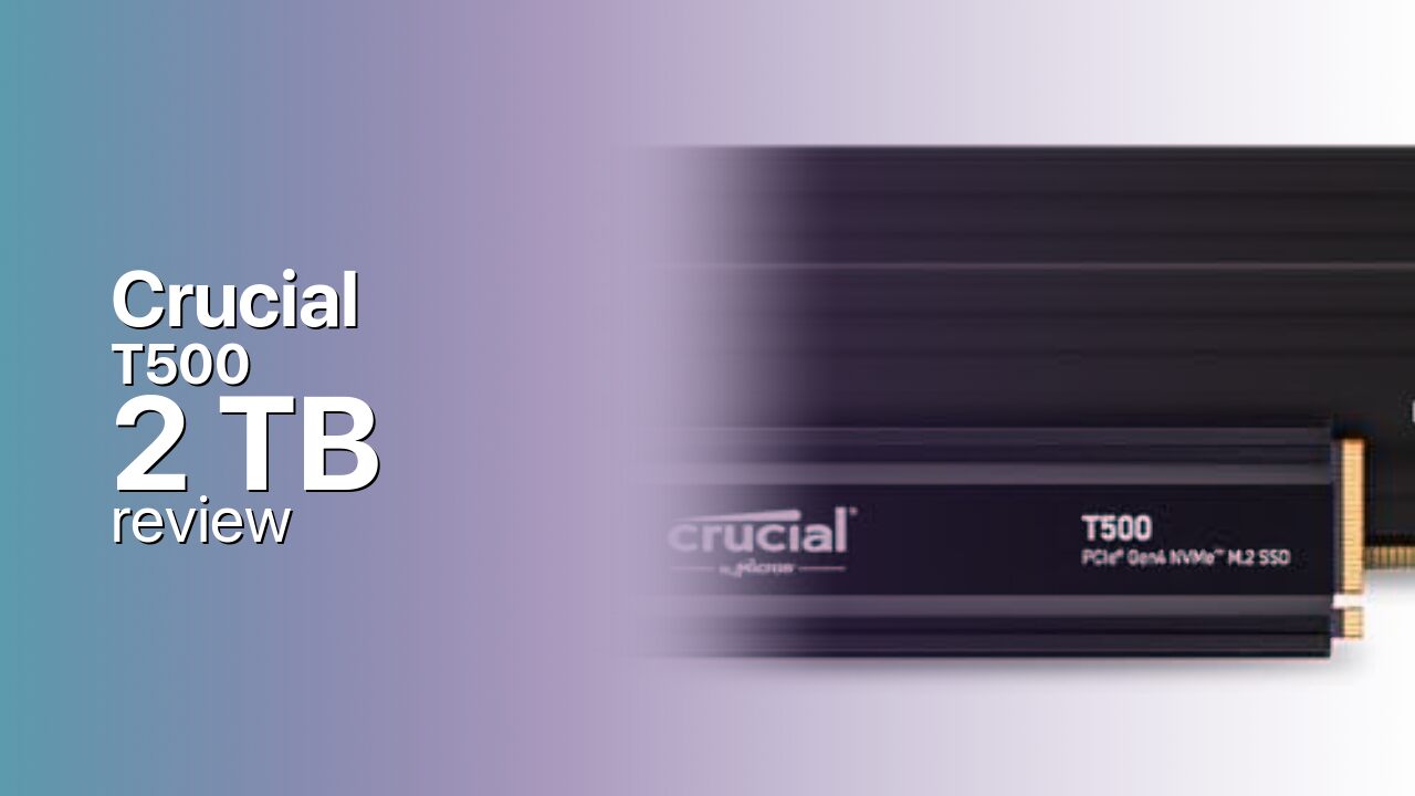 Crucial T500 2TB SSD tech specs Crucial T500 2TB SSD tech specs